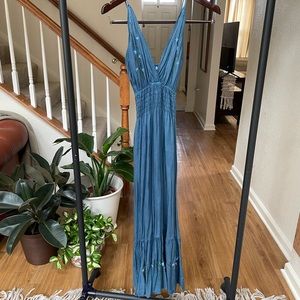 Embroidered boho festival dress